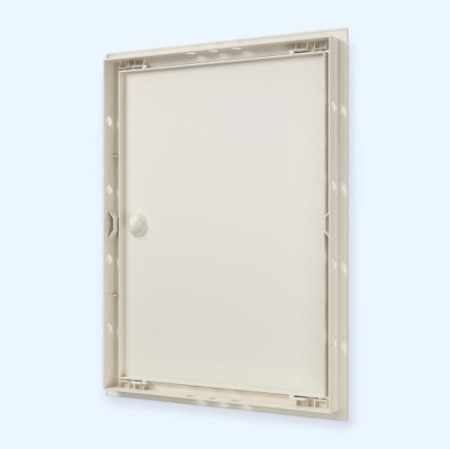 Л3040Р Ivory ЭРА (ERA) Люк ревизионный ЛР фланец 296х396 ручка 318х418 пластик Ivory EVECS